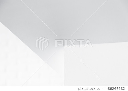 Abstract minimalist interior fragment, bright white corners Abstract minimalist interior fragment, bright white corners 86267682