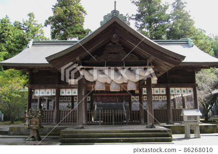 厚厚的島輪大社造禮堂[祖穀神社] /島根縣松江市 86268010