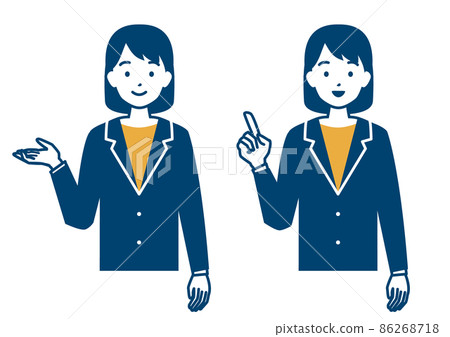 Introducing the pose of a business woman 86268718