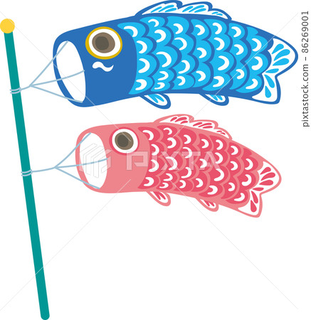 鯉魚旗_青鯉旗和紅鯉旗 鯉魚旗_青鯉旗和紅鯉旗 86269001