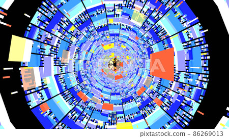VJ Tunnel Block Pop Colorful Blue [There is another Ver] 86269013