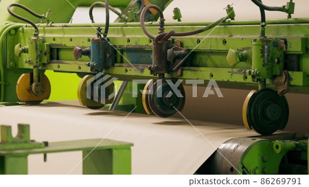Manufactoring equipment Produce Paper Machine Shafts At Paper Mill. equipment. Paper Production 86269791