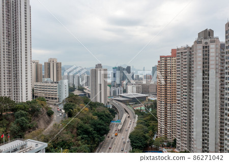 the highway of Tseung Kwan O Road , kwun tong 23 Jan 2022 the highway of Tseung Kwan O Road , kwun tong 23 Jan 2022 86271042