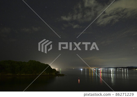 Kii-Tanabe sea at night Kii-Tanabe sea at night 86271229