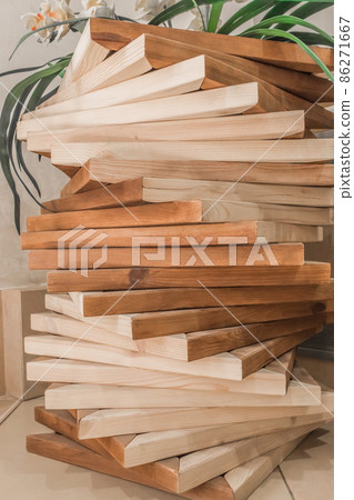 Decorative wooden interior element decoration and wood decor abstract exterior pattern material Decorative wooden interior element decoration and wood decor abstract exterior pattern material 86271667