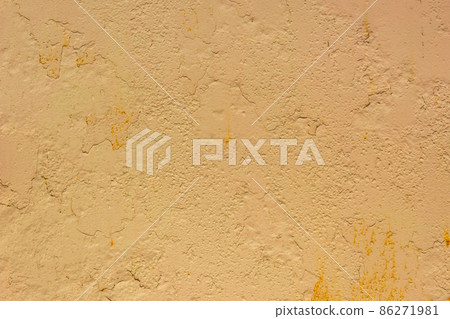 Yellow peeling paint with old, worn-out metallic weathered iron texture rough background dirty steel Yellow peeling paint with old, worn-out metallic weathered iron texture rough background dirty steel 86271981