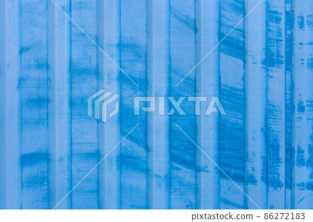 Metal Fence Sheet Iron Plate Steel Blue Surface Background Texture 86272183