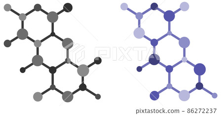 Illustration of a diagram representing cell junctions Illustration of a diagram representing cell junctions 86272237