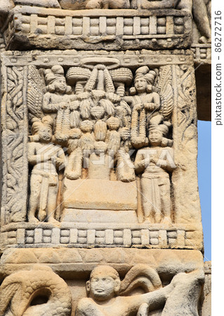 Stupa No 3, Front Face, Right pillar Architrave Stupa No 3, Front Face, Right pillar Architrave 86272716