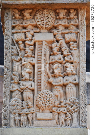 Stupa No 1, North Gateway, Right Pillar, Front Face Panel 1 Stupa No 1, North Gateway, Right Pillar, Front Face Panel 1 86272726
