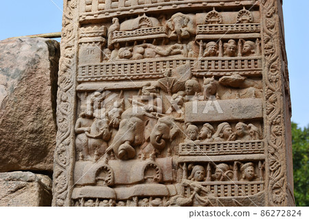 Stupa No 1, East Gateway, Right Pillar, Inside Panel 2 Stupa No 1, East Gateway, Right Pillar, Inside Panel 2 86272824