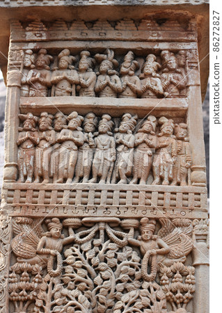 Stupa No 1, East Gateway, Left Pillar, Front Face Panel 1 Stupa No 1, East Gateway, Left Pillar, Front Face Panel 1 86272827