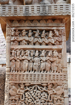 Stupa No 1, East Gateway, Left Pillar, Front Face Panel 1 Stupa No 1, East Gateway, Left Pillar, Front Face Panel 1 86272835