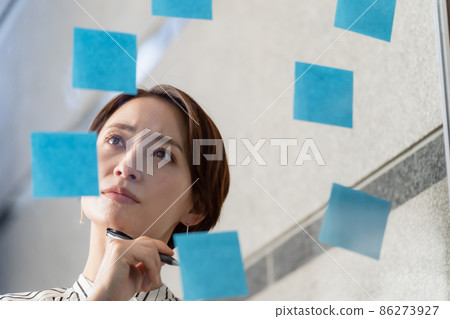 Business image sticky note Business image sticky note 86273927