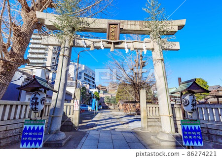 東京淺草七福神遊今戶神社鳥居 東京淺草七福神遊今戶神社鳥居 86274221