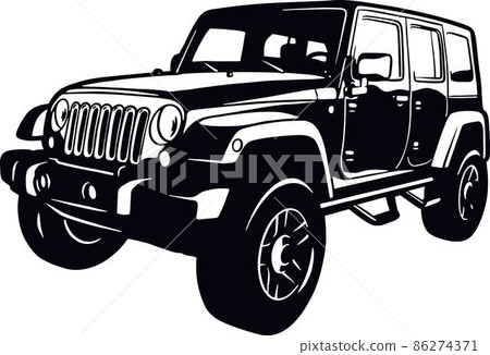 Classic Truck, Muscle car, Classic car, Stencil, Silhouette, Vector Clip Art - Truck 4x4 Off Road - Offroad car for tshirt and emblem Classic Truck, Muscle car, Classic car, Stencil, Silhouette, Vector Clip Art - Truck 4x4 Off Road - Offroad car for tshirt and emblem 86274371