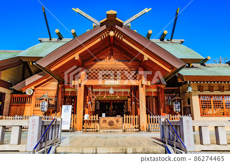 Tokyo Asakusa Shichifukujin Tour Hall of Worship at Ishihama Shrine 86274465