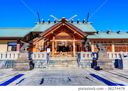 東京淺草七福神之旅：石浜神社的海電和看門狗 86274476