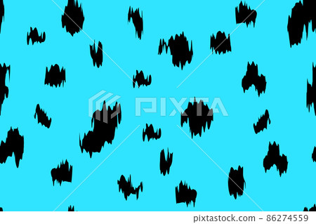 Blue dalmatian fur abstract simple seamless pattern Blue dalmatian fur abstract simple seamless pattern 86274559