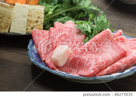 Sukiyaki ingredients beef Sukiyaki ingredients beef 86275035