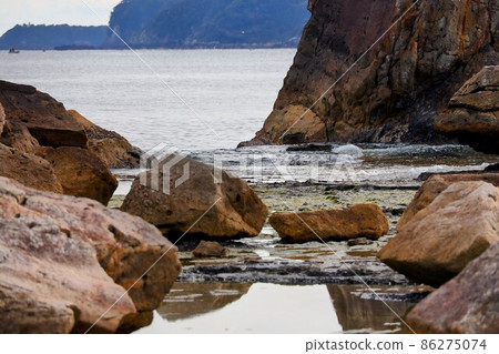 和歌山縣橋鬼岩風景 86275074
