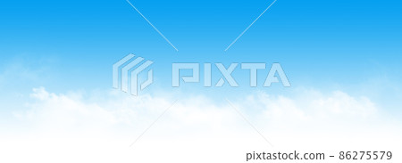 Blue sky with clouds wide background 86275579