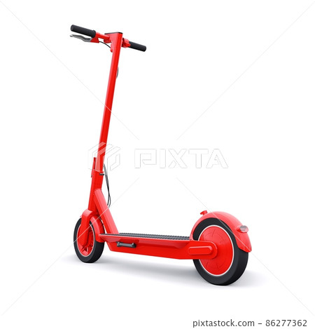 electric folding scooter for leisure and city trips 3D illustration electric folding scooter for leisure and city trips 3D illustration 86277362
