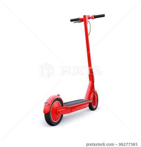electric folding scooter for leisure and city trips 3D illustration electric folding scooter for leisure and city trips 3D illustration 86277365