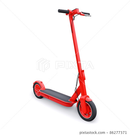 electric folding scooter for leisure and city trips 3D illustration electric folding scooter for leisure and city trips 3D illustration 86277371