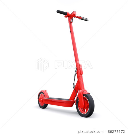 electric folding scooter for leisure and city trips 3D illustration electric folding scooter for leisure and city trips 3D illustration 86277372