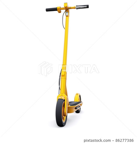 electric folding scooter for leisure and city trips 3D illustration 86277386