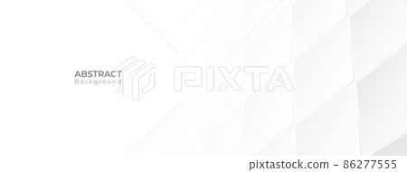 Abstract 3d modern square banner background. Geometric pattern texture. vector art illustration 86277555