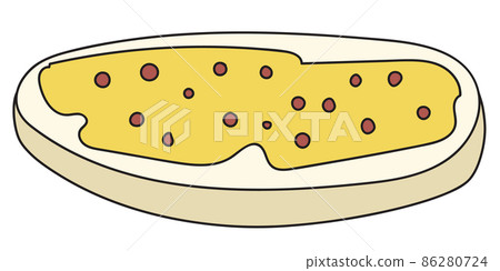 Doodle cartoon style bruschetta tapas canape appetizers with butter spread and caviar. Bar restaurant menu ads, card, farmers market food decor, website design Doodle cartoon style bruschetta tapas canape appetizers with butter spread and caviar. Bar restaurant menu ads, card, farmers market food decor, website design 86280724