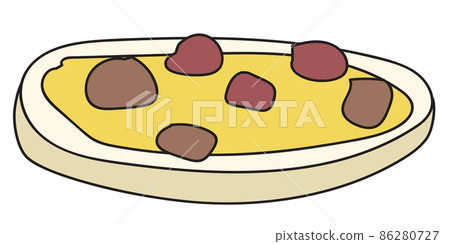 Doodle cartoon style bruschetta tapas canape appetizers with pate butter spread and meatballs. Bar restaurant menu ads, card, farmers market food decor, website design Doodle cartoon style bruschetta tapas canape appetizers with pate butter spread and meatballs. Bar restaurant menu ads, card, farmers market food decor, website design 86280727