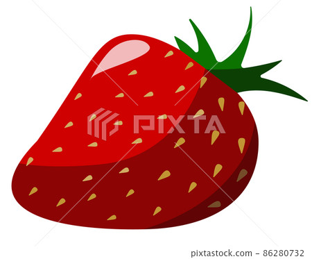 Sweet fresh red strawberries vector illustration in hipster flat style. For restaurant menu decoration, products label sticker packaging design for jam, yogurt, natural cosmetics etc Sweet fresh red strawberries vector illustration in hipster flat style. For restaurant menu decoration, products label sticker packaging design for jam, yogurt, natural cosmetics etc 86280732