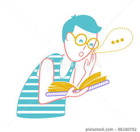 icon Man with a book icon Man with a book 86280792