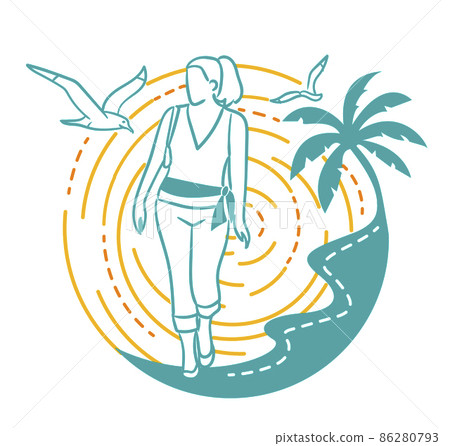 girl traveling in nature travel girl traveling in nature travel 86280793
