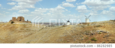 Windmills and Castle of La Muela. Windmills and Castle of La Muela. 86282985
