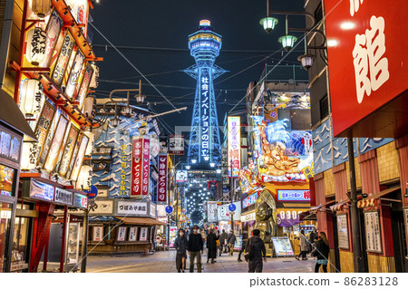 大阪新世界夜景 86283128