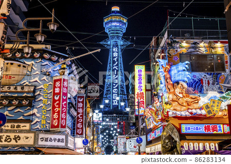 大阪新世界夜景 86283134