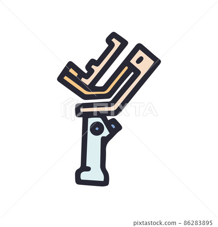 steadycam color vector doodle simple icon design 86283895