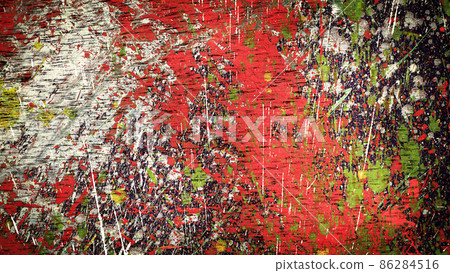 Blurred abstract multicolor random dynamic draw paint pattern background 86284516