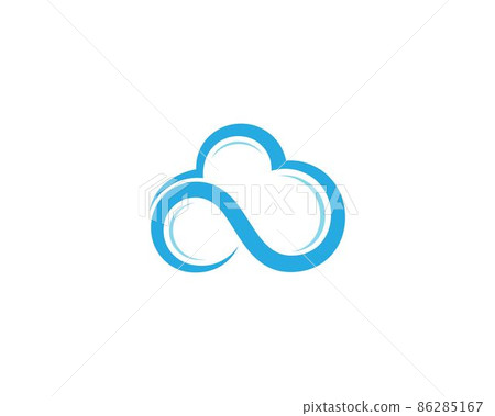 Cloud symbol illustration Cloud symbol illustration 86285167