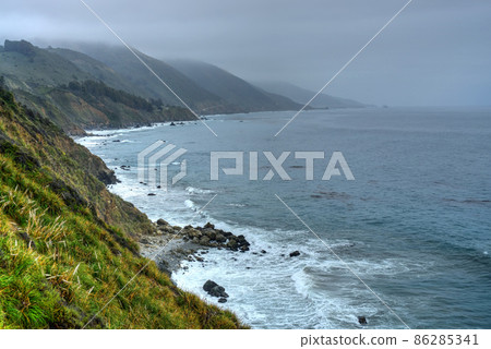 Coastal Fog Big Sur California Coastal Fog Big Sur California 86285341