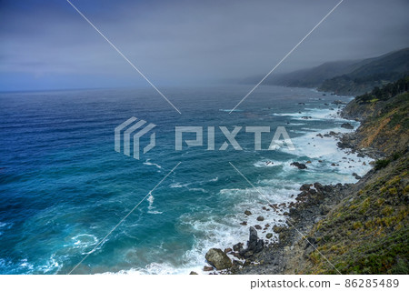Coastal Fog Big Sur California 86285489