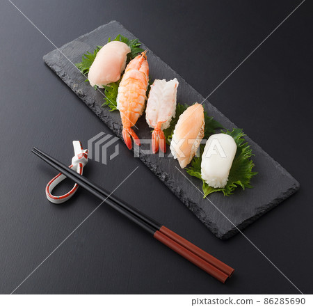 Assorted sushi studio shot Assorted sushi studio shot 86285690