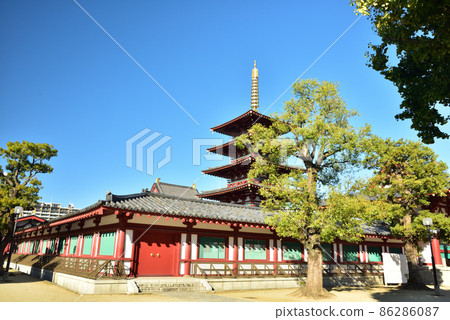 Osaka Shitennoji Five-storied Pagoda Osaka Shitennoji Five-storied Pagoda 86286087