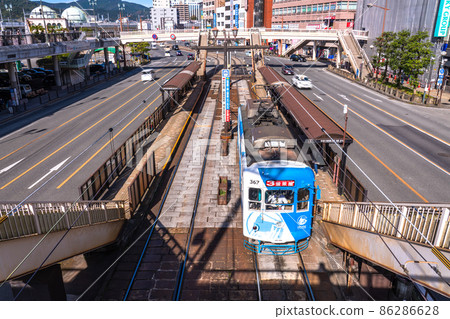 《長崎縣》長崎市電車景觀・長崎站附近 86286628