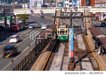 《Nagasaki Prefecture》 Nagasaki City Tramscape ・ Near Nagasaki Station 《Nagasaki Prefecture》 Nagasaki City Tramscape ・ Near Nagasaki Station 86286635