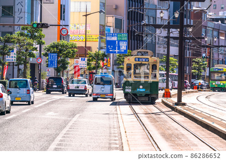 《Nagasaki Prefecture》 Nagasaki City Tramscape ・ Near Nagasaki Station 《Nagasaki Prefecture》 Nagasaki City Tramscape ・ Near Nagasaki Station 86286652